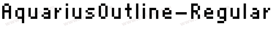 AquariusOutline-Regular DB字体转换